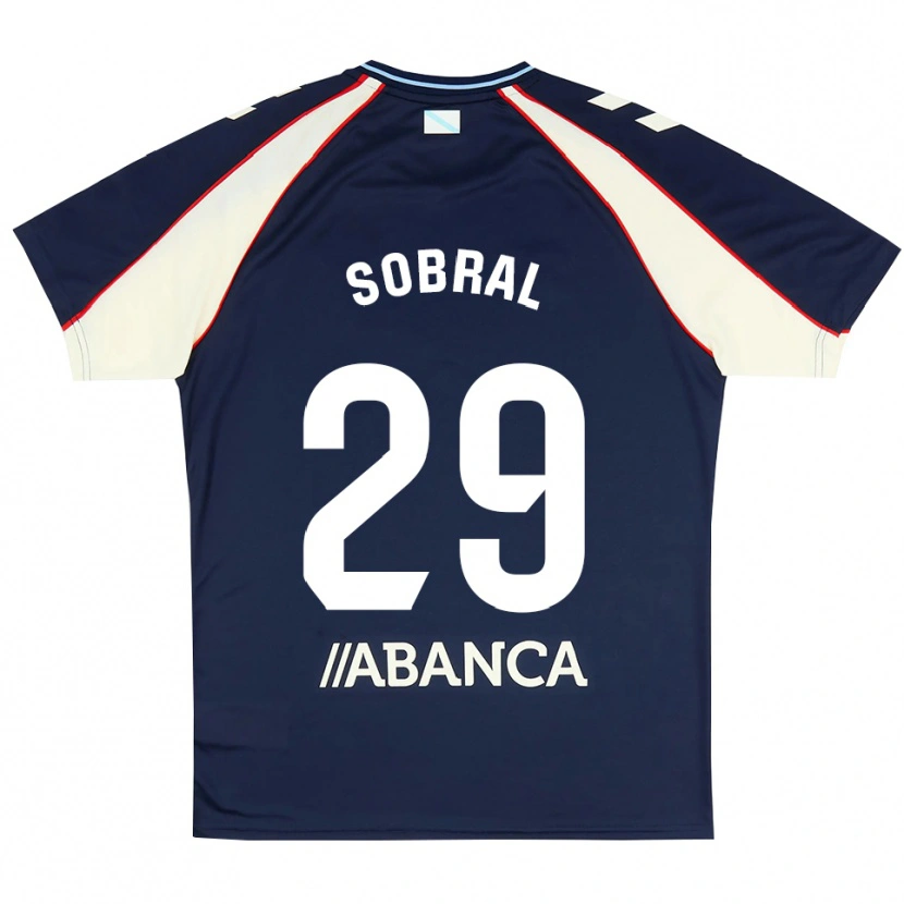 Danxen Mænd Mateo Sobral #29 Kongeblå Rød Hvid Udebane Spillertrøjer 2026/27 Trøje T-Shirt