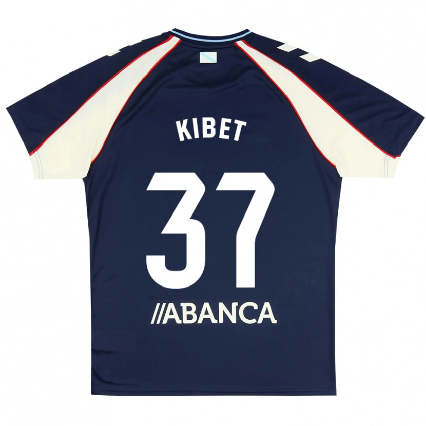 Danxen Mænd Aldrine Kibet #37 Kongeblå Rød Hvid Udebane Spillertrøjer 2026/27 Trøje T-Shirt