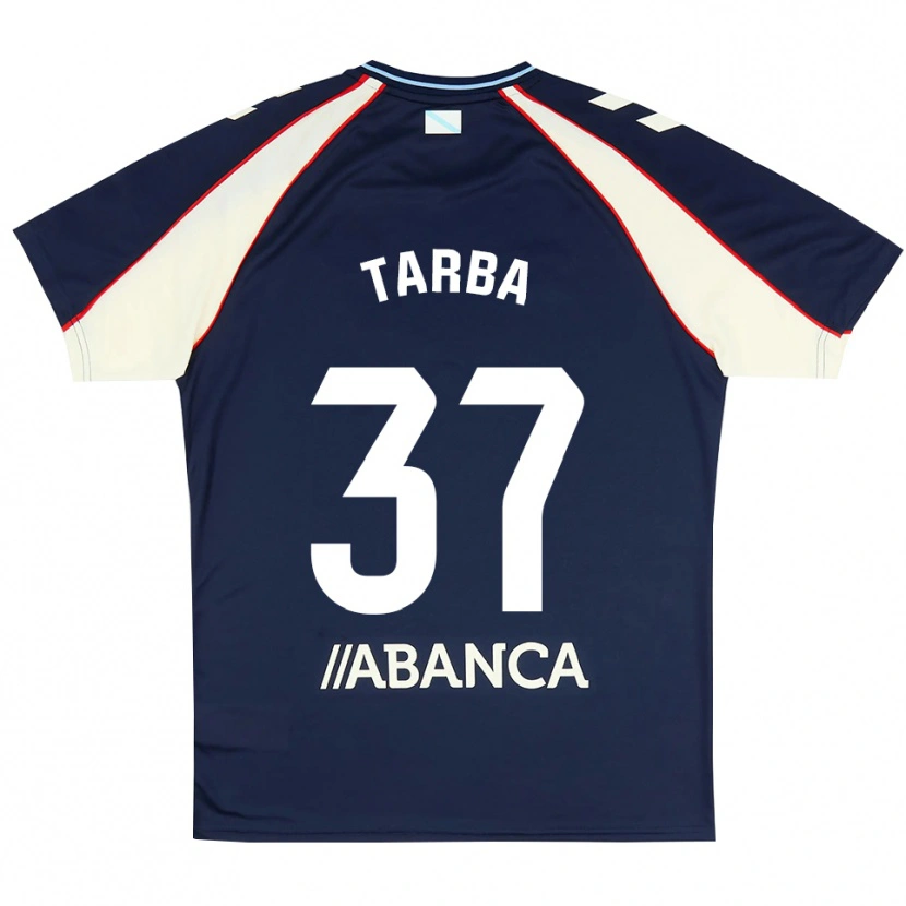Danxen Mænd Ianis Tarba #37 Kongeblå Rød Hvid Udebane Spillertrøjer 2026/27 Trøje T-Shirt