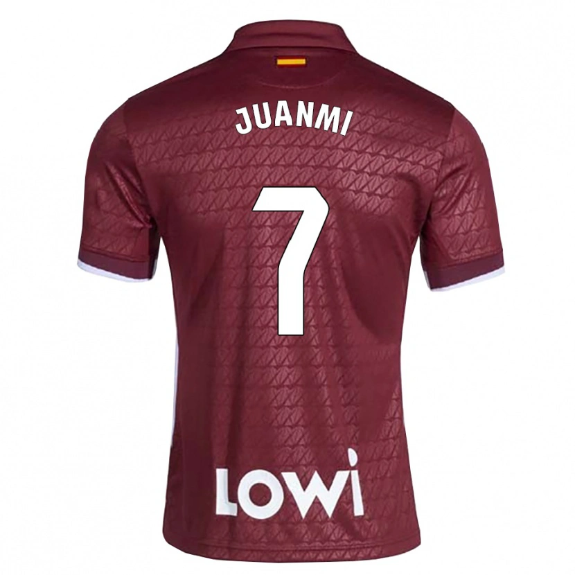 Danxen Mænd Juan Miguel Jiménez López #7 Mørkerød Hvid Udebane Spillertrøjer 2026/27 Trøje T-Shirt
