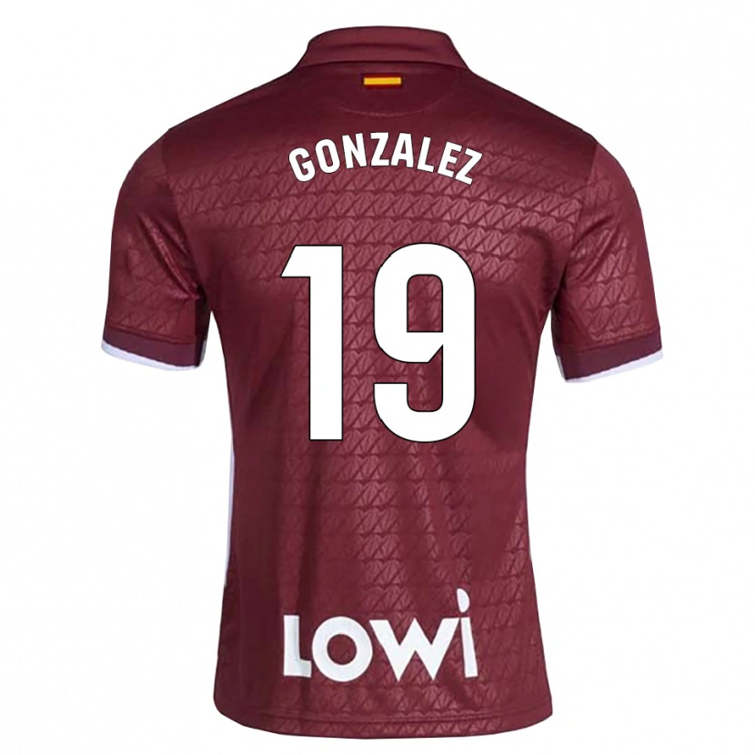 Danxen Mænd Peter Gonzalez #19 Mørkerød Hvid Udebane Spillertrøjer 2026/27 Trøje T-Shirt
