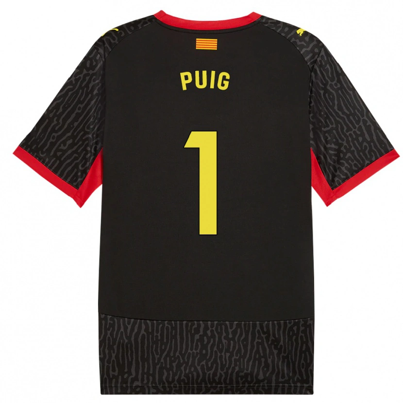 Danxen Mænd Sergi Puig #1 Sort Gul Rød Udebane Spillertrøjer 2026/27 Trøje T-Shirt