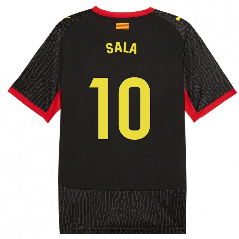Danxen Mænd Georgina Sala #10 Sort Gul Rød Udebane Spillertrøjer 2026/27 Trøje T-Shirt