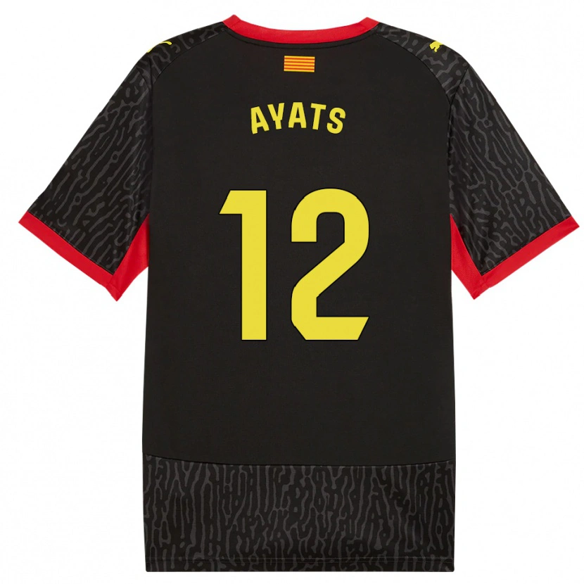 Danxen Mænd Mònica Ayats #12 Sort Gul Rød Udebane Spillertrøjer 2026/27 Trøje T-Shirt