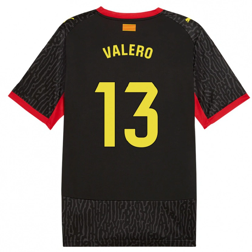 Danxen Mænd Eliana Valero #13 Sort Gul Rød Udebane Spillertrøjer 2026/27 Trøje T-Shirt