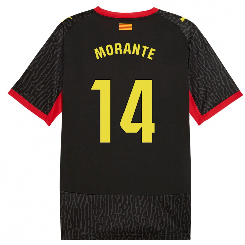 Danxen Mænd Iván Morante #14 Sort Gul Rød Udebane Spillertrøjer 2026/27 Trøje T-Shirt