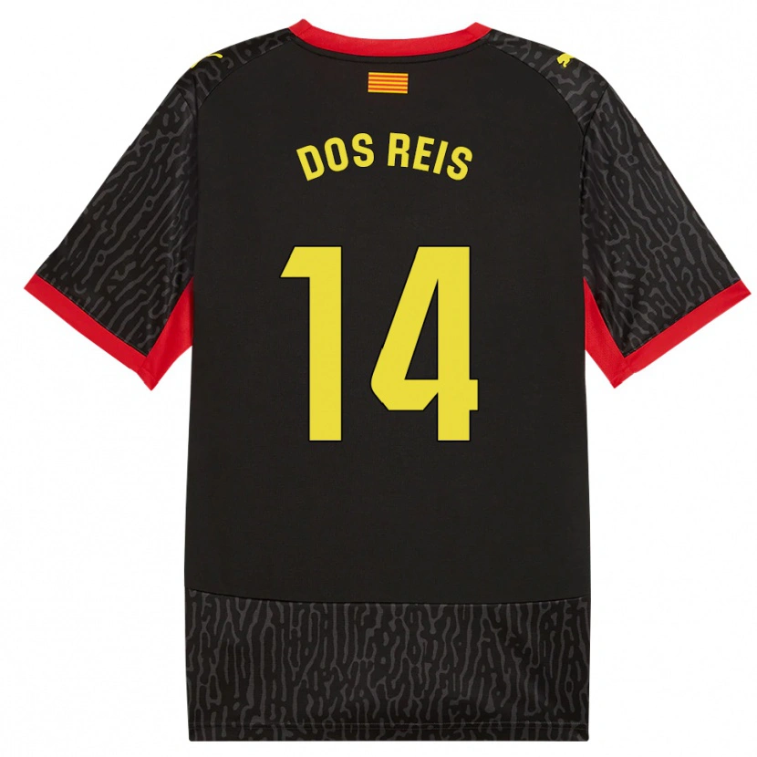 Danxen Mænd Leo Dos Reis #14 Sort Gul Rød Udebane Spillertrøjer 2026/27 Trøje T-Shirt