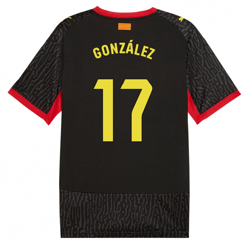 Danxen Mænd Javi González #17 Sort Gul Rød Udebane Spillertrøjer 2026/27 Trøje T-Shirt