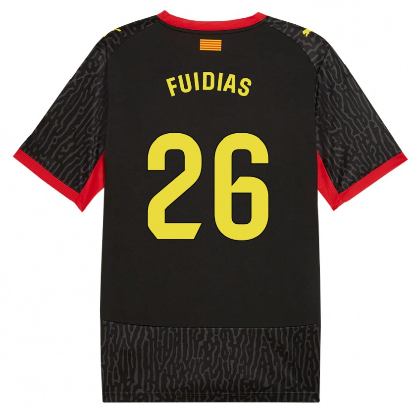 Danxen Mænd Toni Fuidias #26 Sort Gul Rød Udebane Spillertrøjer 2026/27 Trøje T-Shirt