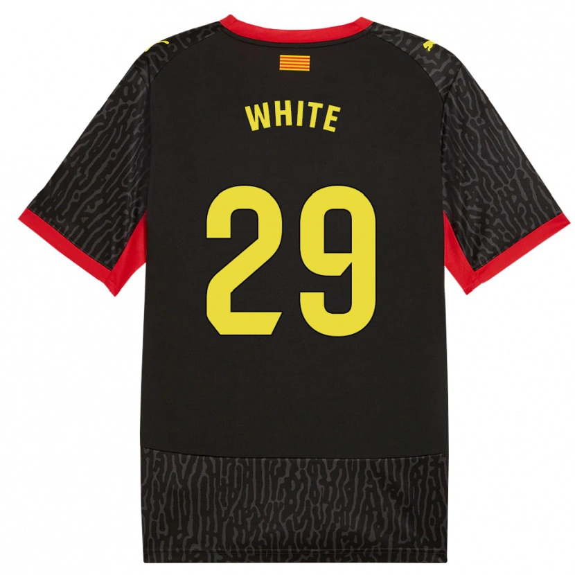 Danxen Mænd Lou White #29 Sort Gul Rød Udebane Spillertrøjer 2026/27 Trøje T-Shirt