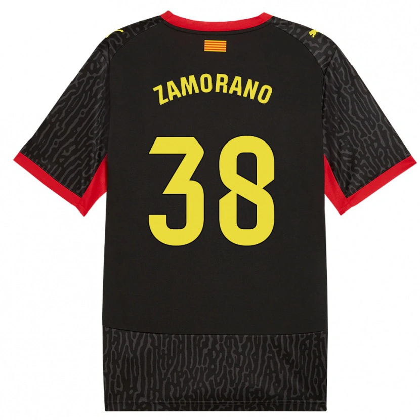Danxen Mænd Holmes Zamorano #38 Sort Gul Rød Udebane Spillertrøjer 2026/27 Trøje T-Shirt