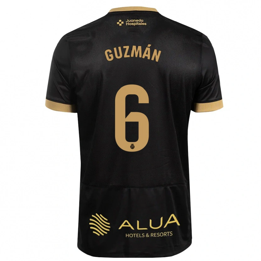 Danxen Mænd Samuel Guzmán #6 Sort Sandfarvet Burlywood Udebane Spillertrøjer 2026/27 Trøje T-Shirt