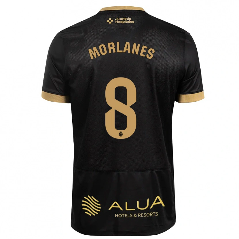 Danxen Mænd Manu Morlanes #8 Sort Sandfarvet Burlywood Udebane Spillertrøjer 2026/27 Trøje T-Shirt