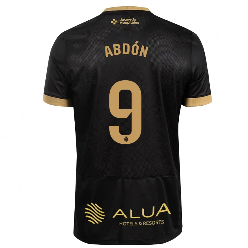 Danxen Mænd Abdón Prats #9 Sort Sandfarvet Burlywood Udebane Spillertrøjer 2026/27 Trøje T-Shirt
