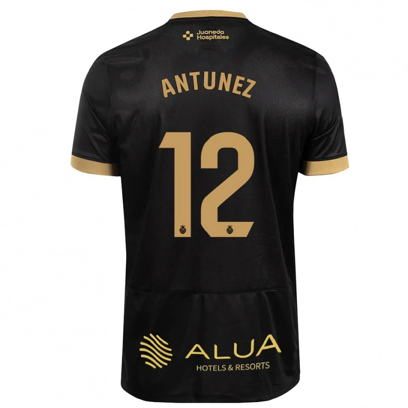 Danxen Mænd Yahir Antúnez #12 Sort Sandfarvet Burlywood Udebane Spillertrøjer 2026/27 Trøje T-Shirt