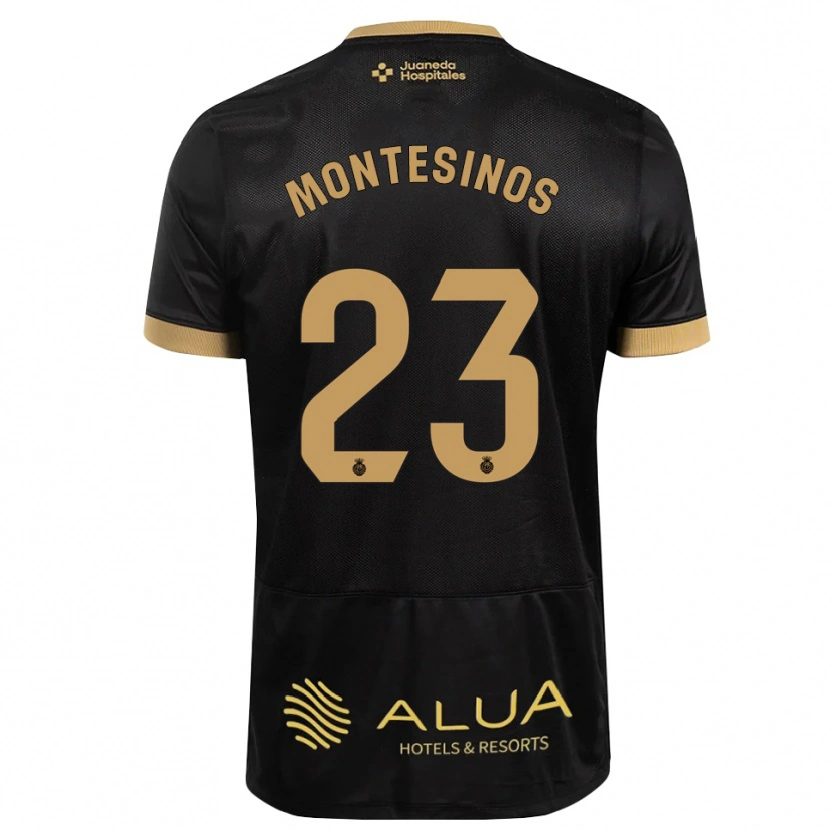 Danxen Mænd Pol Montesinos #23 Sort Sandfarvet Burlywood Udebane Spillertrøjer 2026/27 Trøje T-Shirt