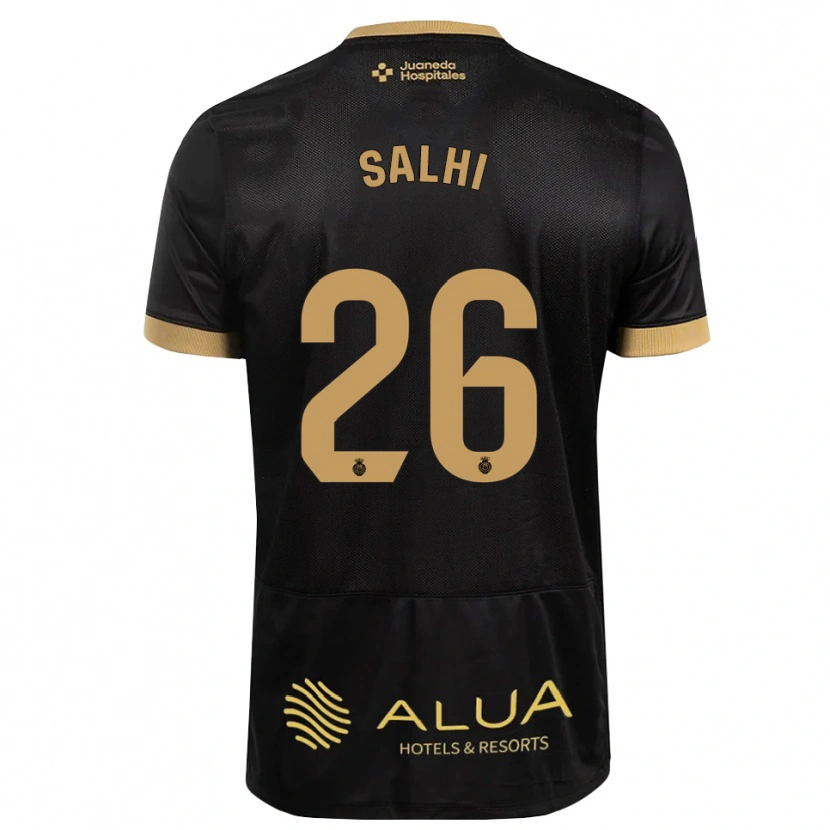Danxen Mænd Iliesse Salhi #26 Sort Sandfarvet Burlywood Udebane Spillertrøjer 2026/27 Trøje T-Shirt