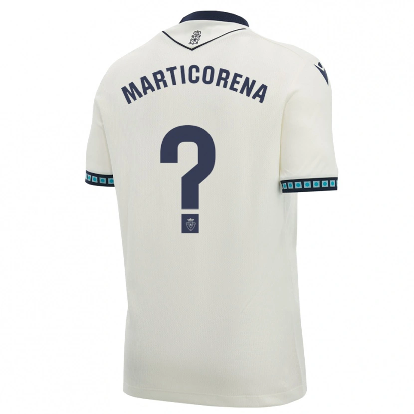 Danxen Mænd Ander Marticorena #0 Hvid Sort Lys Himmelblå Udebane Spillertrøjer 2026/27 Trøje T-Shirt