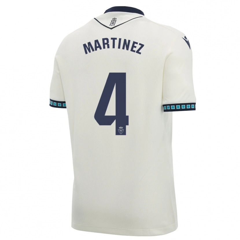 Danxen Mænd Vera Martínez Viota #4 Hvid Sort Lys Himmelblå Udebane Spillertrøjer 2026/27 Trøje T-Shirt