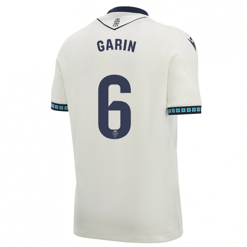 Danxen Mænd Xabi Garin #6 Hvid Sort Lys Himmelblå Udebane Spillertrøjer 2026/27 Trøje T-Shirt
