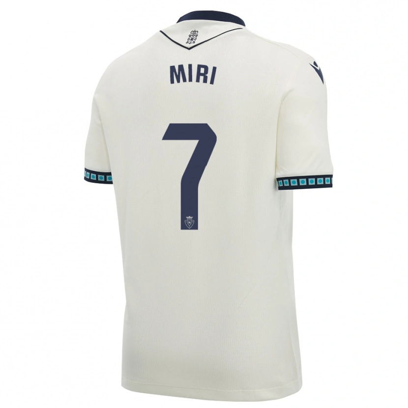 Danxen Mænd Miriam Rivas Pinto #7 Hvid Sort Lys Himmelblå Udebane Spillertrøjer 2026/27 Trøje T-Shirt