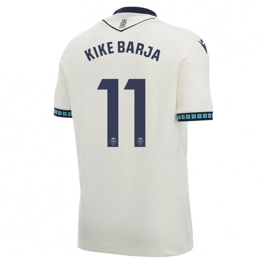 Danxen Mænd Kike Barja #11 Hvid Sort Lys Himmelblå Udebane Spillertrøjer 2026/27 Trøje T-Shirt