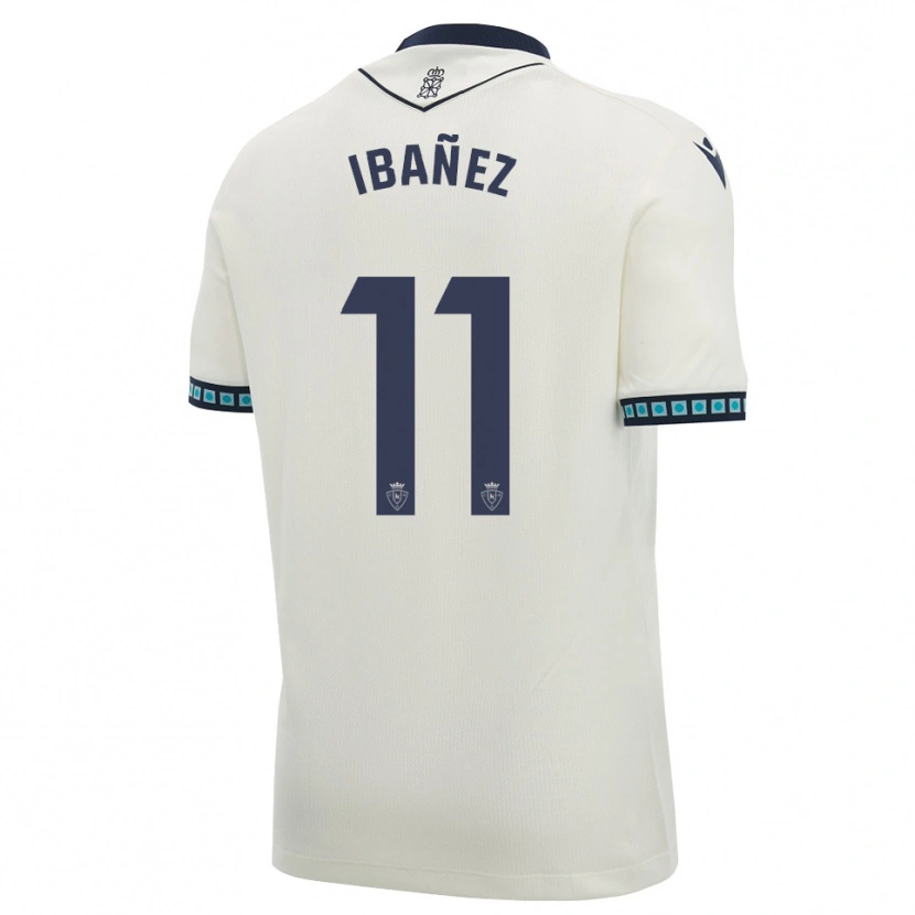 Danxen Mænd Lucas Ibañez #11 Hvid Sort Lys Himmelblå Udebane Spillertrøjer 2026/27 Trøje T-Shirt