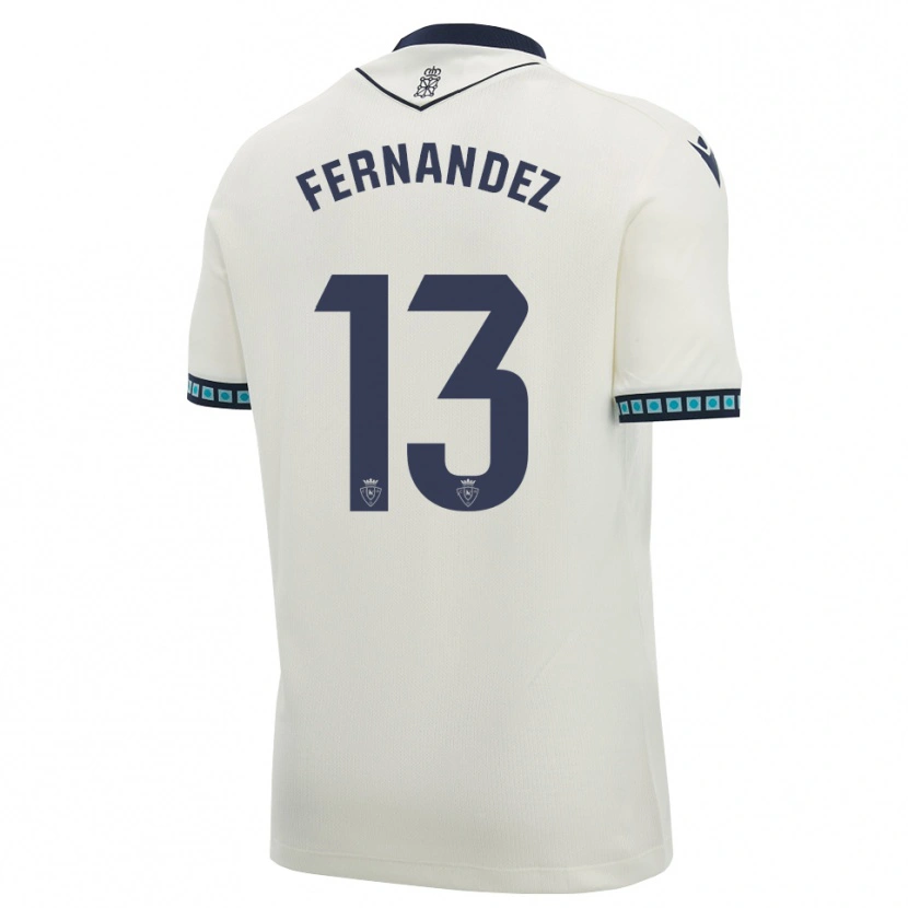 Danxen Mænd Aitor Fernández #13 Hvid Sort Lys Himmelblå Udebane Spillertrøjer 2026/27 Trøje T-Shirt