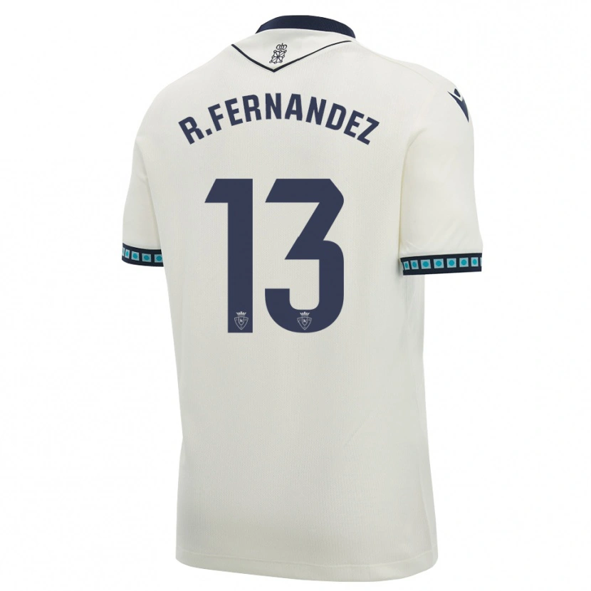 Danxen Mænd Rafa Fernández #13 Hvid Sort Lys Himmelblå Udebane Spillertrøjer 2026/27 Trøje T-Shirt