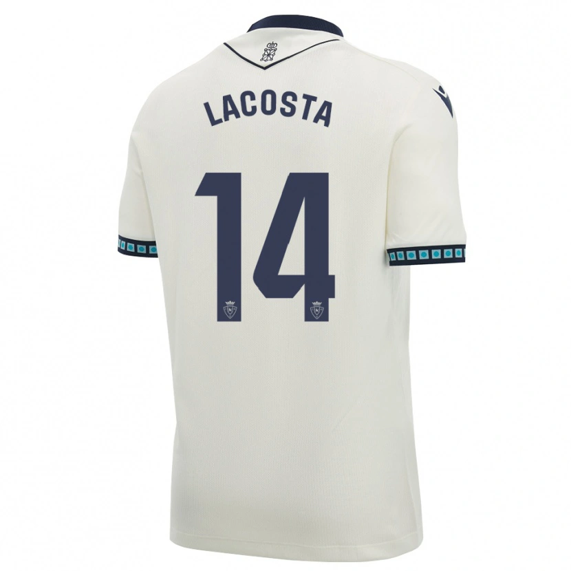 Danxen Mænd Iara Lacosta Sanchez #14 Hvid Sort Lys Himmelblå Udebane Spillertrøjer 2026/27 Trøje T-Shirt