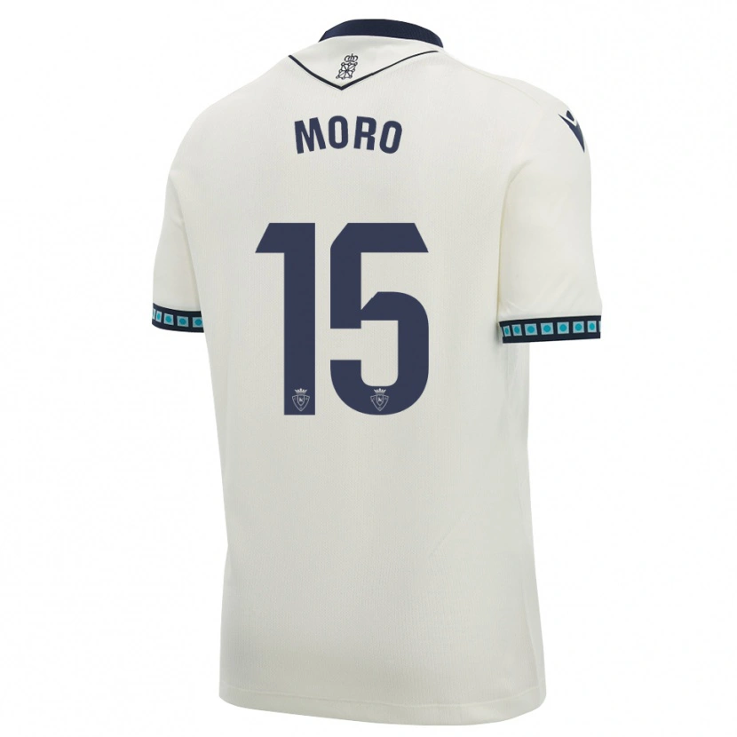 Danxen Mænd Raúl Moro #15 Hvid Sort Lys Himmelblå Udebane Spillertrøjer 2026/27 Trøje T-Shirt