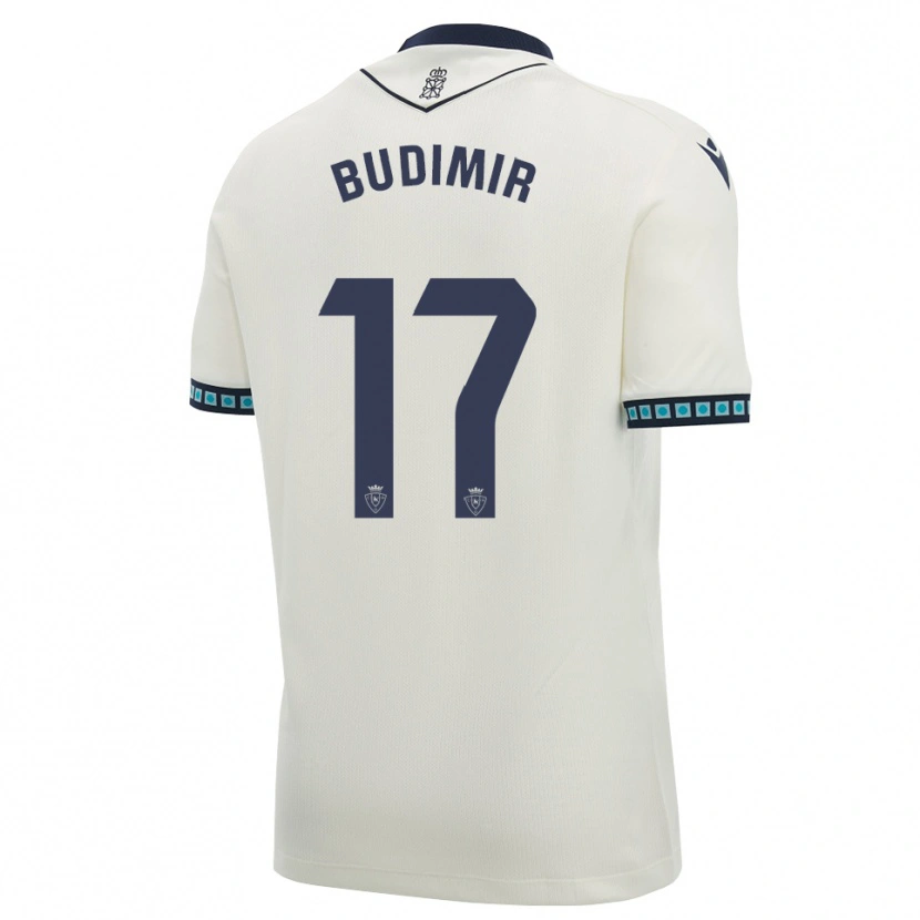 Danxen Mænd Ante Budimir #17 Hvid Sort Lys Himmelblå Udebane Spillertrøjer 2026/27 Trøje T-Shirt