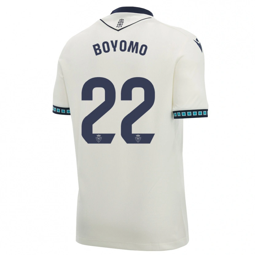 Danxen Mænd Enzo Boyomo #22 Hvid Sort Lys Himmelblå Udebane Spillertrøjer 2026/27 Trøje T-Shirt