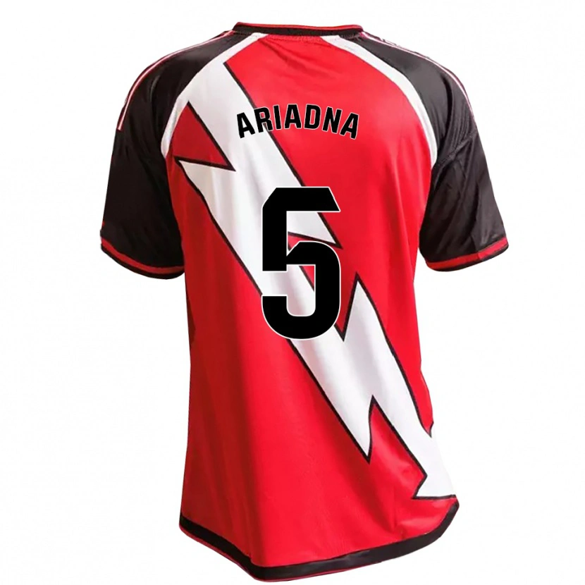 Danxen Mænd Ariadna Rovirola Moreno #5 Rød Sort Hvid Udebane Spillertrøjer 2026/27 Trøje T-Shirt