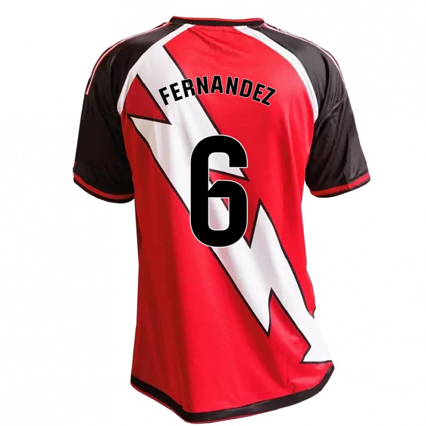 Danxen Mænd Paula Fernández #6 Rød Sort Hvid Udebane Spillertrøjer 2026/27 Trøje T-Shirt