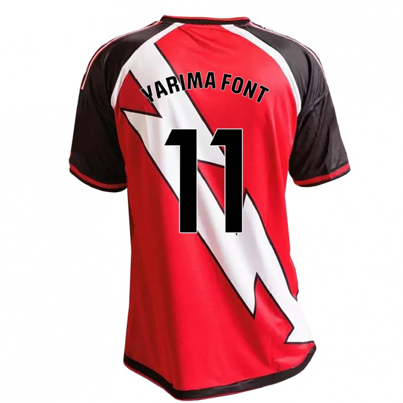 Danxen Mænd Yarima Font Barrasa #11 Rød Sort Hvid Udebane Spillertrøjer 2026/27 Trøje T-Shirt