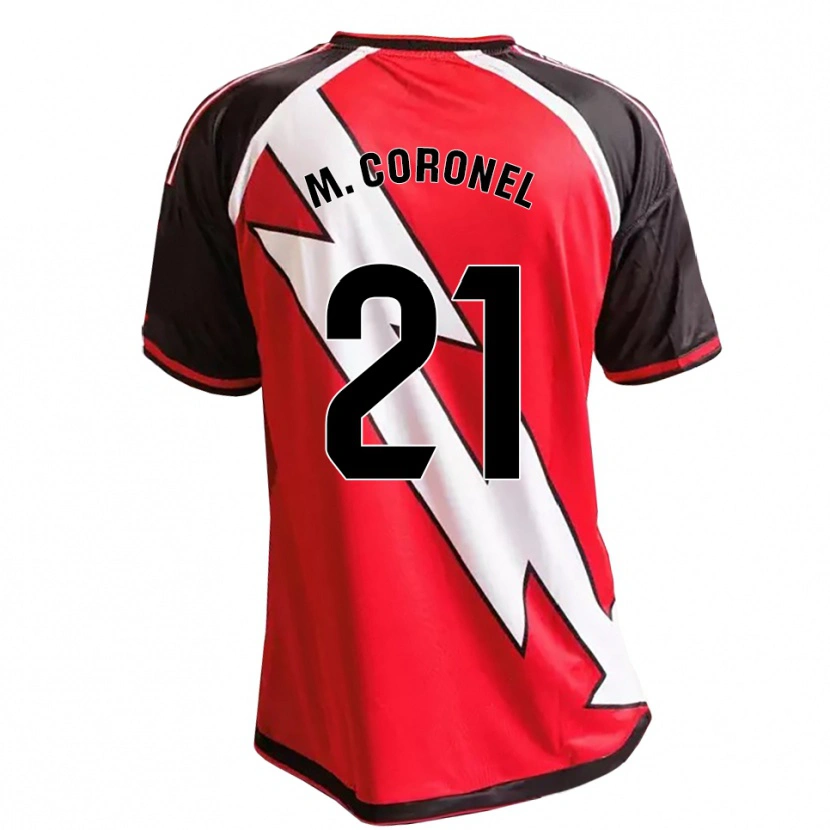 Danxen Mænd Mariela Del Carmen Coronel #21 Rød Sort Hvid Udebane Spillertrøjer 2026/27 Trøje T-Shirt
