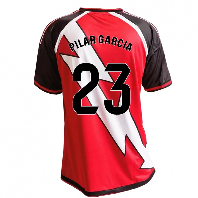 Danxen Mænd María Pilar García Villalba #23 Rød Sort Hvid Udebane Spillertrøjer 2026/27 Trøje T-Shirt