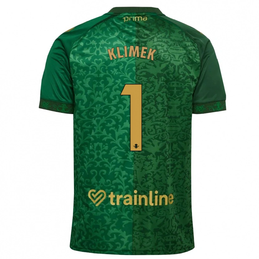 Danxen Mænd Bruno Klimek #1 Skovgrøn Mørk Gyldenrod Udebane Spillertrøjer 2026/27 Trøje T-Shirt