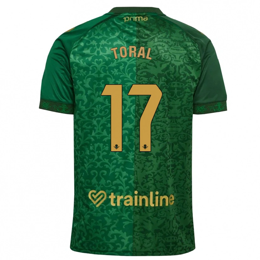 Danxen Mænd Antonio Toral #17 Skovgrøn Mørk Gyldenrod Udebane Spillertrøjer 2026/27 Trøje T-Shirt