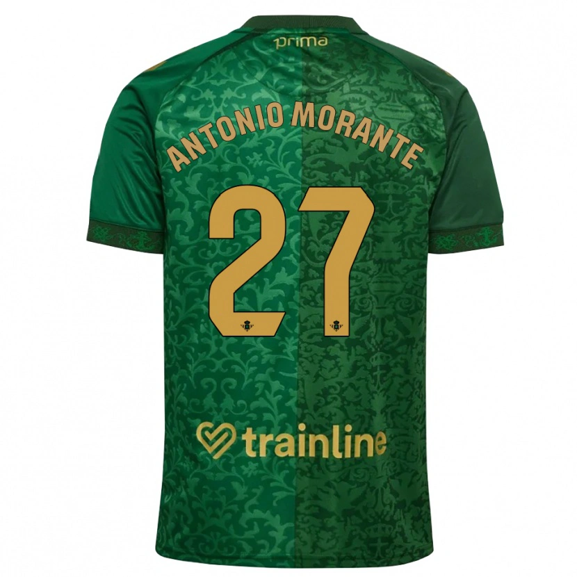 Danxen Mænd José Antonio Morante #27 Skovgrøn Mørk Gyldenrod Udebane Spillertrøjer 2026/27 Trøje T-Shirt