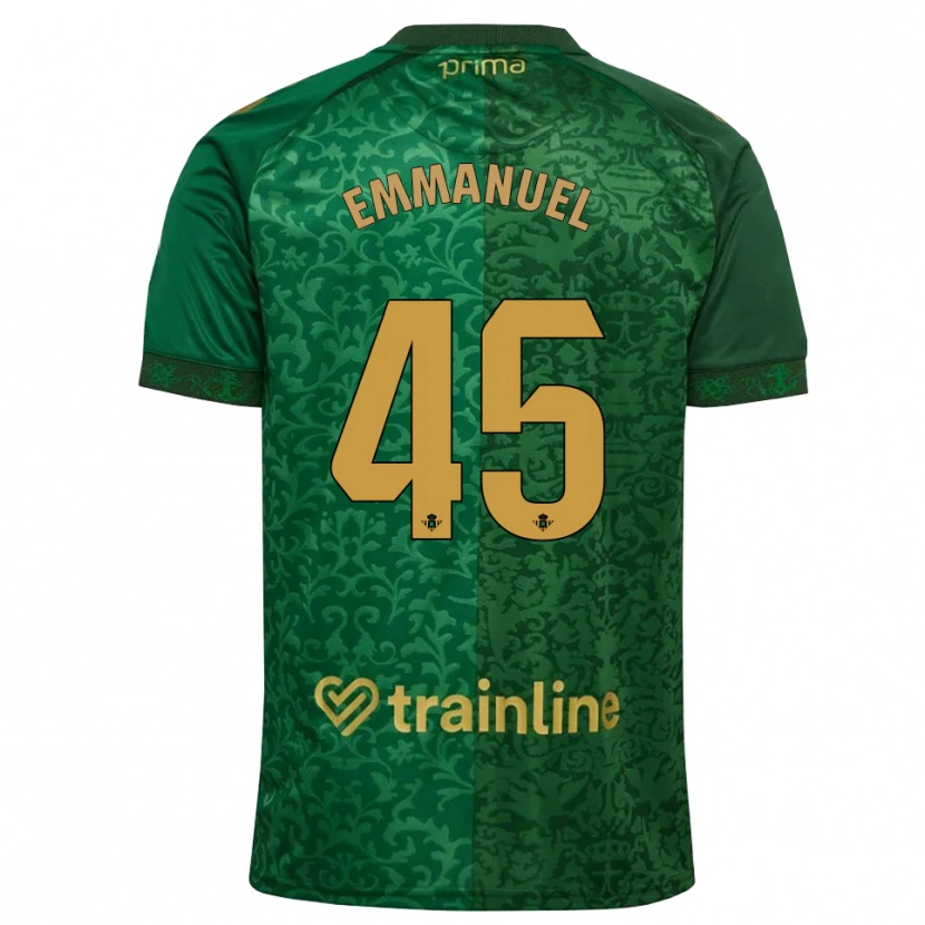 Danxen Mænd Jean Emmanuel N'agoran #45 Skovgrøn Mørk Gyldenrod Udebane Spillertrøjer 2026/27 Trøje T-Shirt