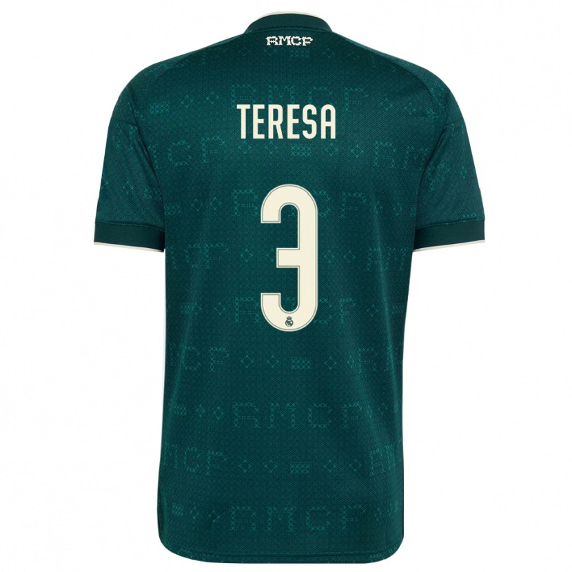 Danxen Mænd Teresa Abelleira #3 Mørk Skifergrå Hvid Udebane Spillertrøjer 2026/27 Trøje T-Shirt