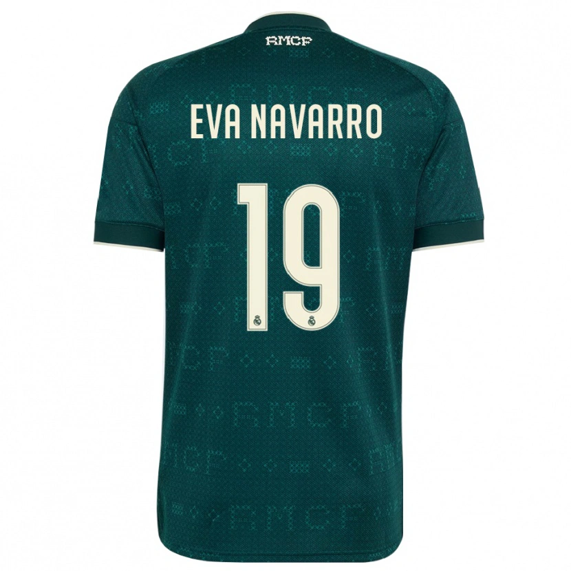 Danxen Mænd Eva Navarro #19 Mørk Skifergrå Hvid Udebane Spillertrøjer 2026/27 Trøje T-Shirt