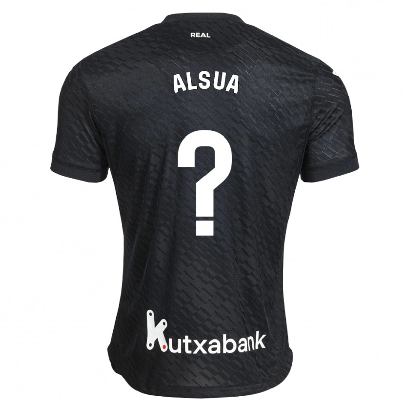 Danxen Mænd Adur Alsua #0 Sort Hvid Udebane Spillertrøjer 2026/27 Trøje T-Shirt