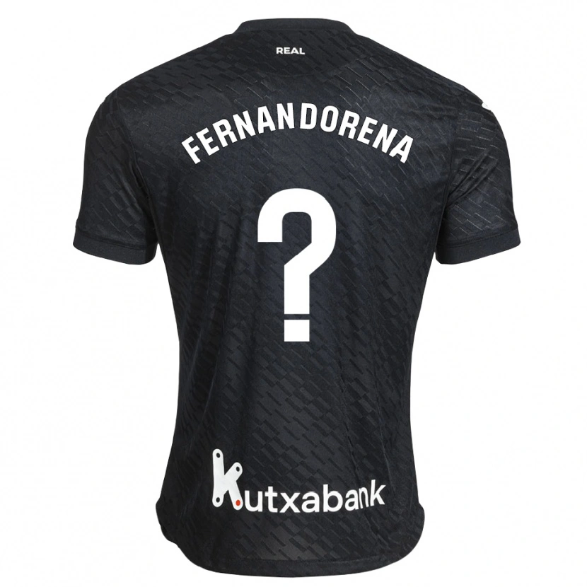 Danxen Mænd Alex Fernandorena #0 Sort Hvid Udebane Spillertrøjer 2026/27 Trøje T-Shirt