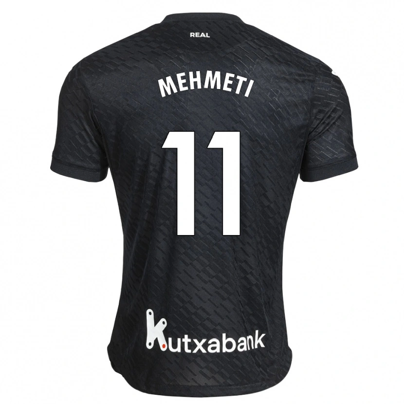 Danxen Mænd Dion Mehmeti #11 Sort Hvid Udebane Spillertrøjer 2026/27 Trøje T-Shirt