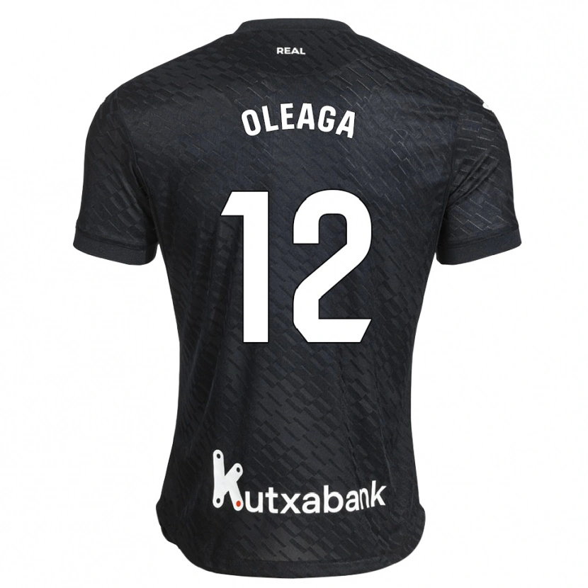 Danxen Mænd Joan Oleaga #12 Sort Hvid Udebane Spillertrøjer 2026/27 Trøje T-Shirt