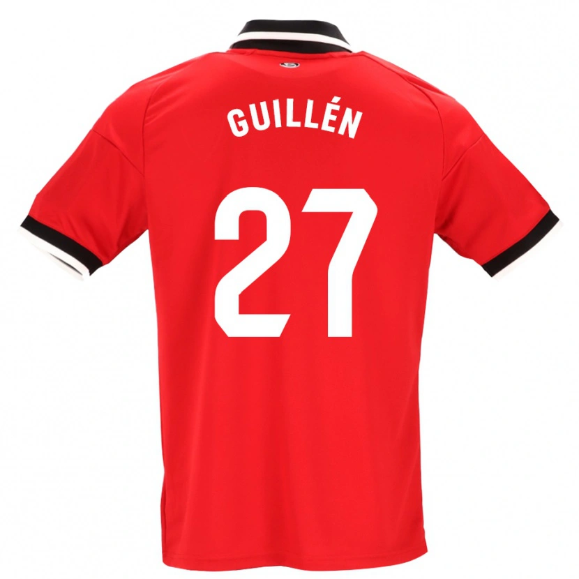 Danxen Mænd Nico Guillén #27 Sort Hvid Rød Udebane Spillertrøjer 2026/27 Trøje T-Shirt