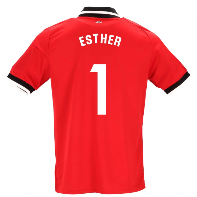 Danxen Mænd Esther Sullastres Ayuso #1 Sort Hvid Rød Udebane Spillertrøjer 2026/27 Trøje T-Shirt